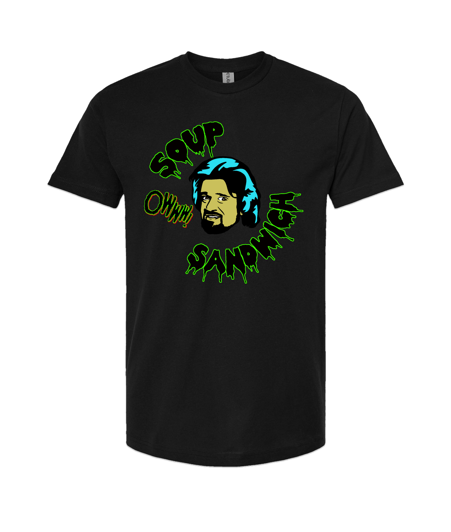 V-CCRTOP - Wolf Sandwich - Black T-Shirt