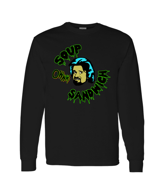 V-CCRTOP - Wolf Sandwich - Black Long Sleeve T