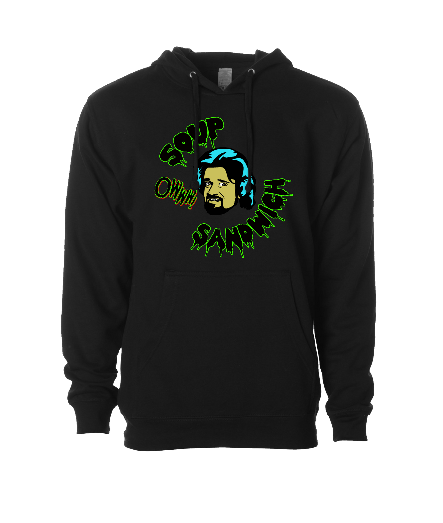 V-CCRTOP - Wolf Sandwich - Black Hoodie