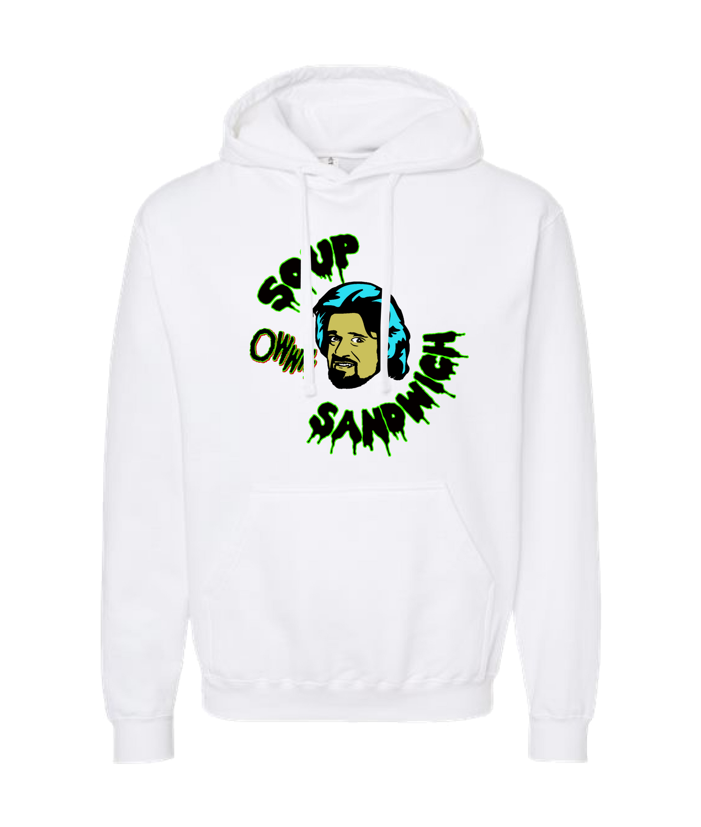 V-CCRTOP - Wolf Sandwich - White Hoodie