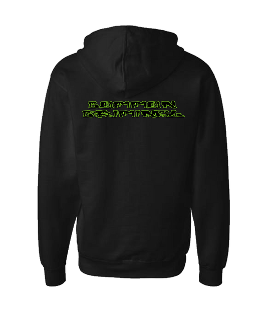 Common Criminal - LOGO 3 - Black Zip Up Hoodie