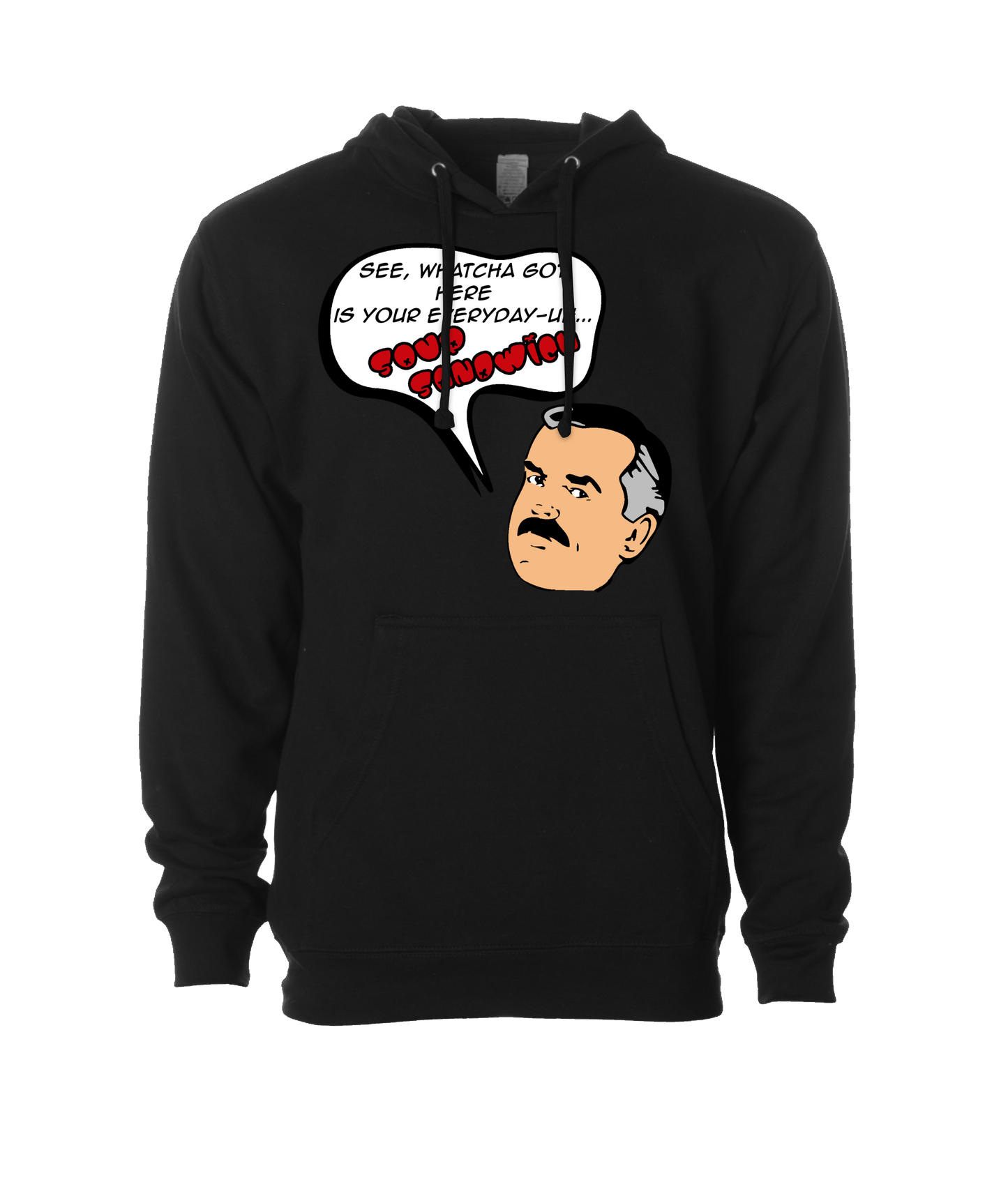 V-CCRTOP - Cliff Sandwich - Black Hoodie