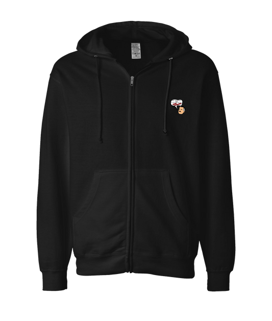 V-CCRTOP - Cliff Sandwich - Black Zip Up Hoodie