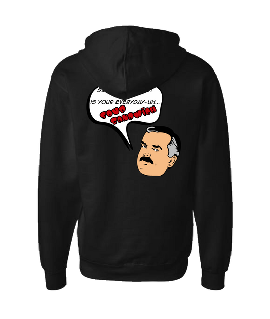 Common Criminal - Cliff Sandwich - Black Zip Up Hoodie
