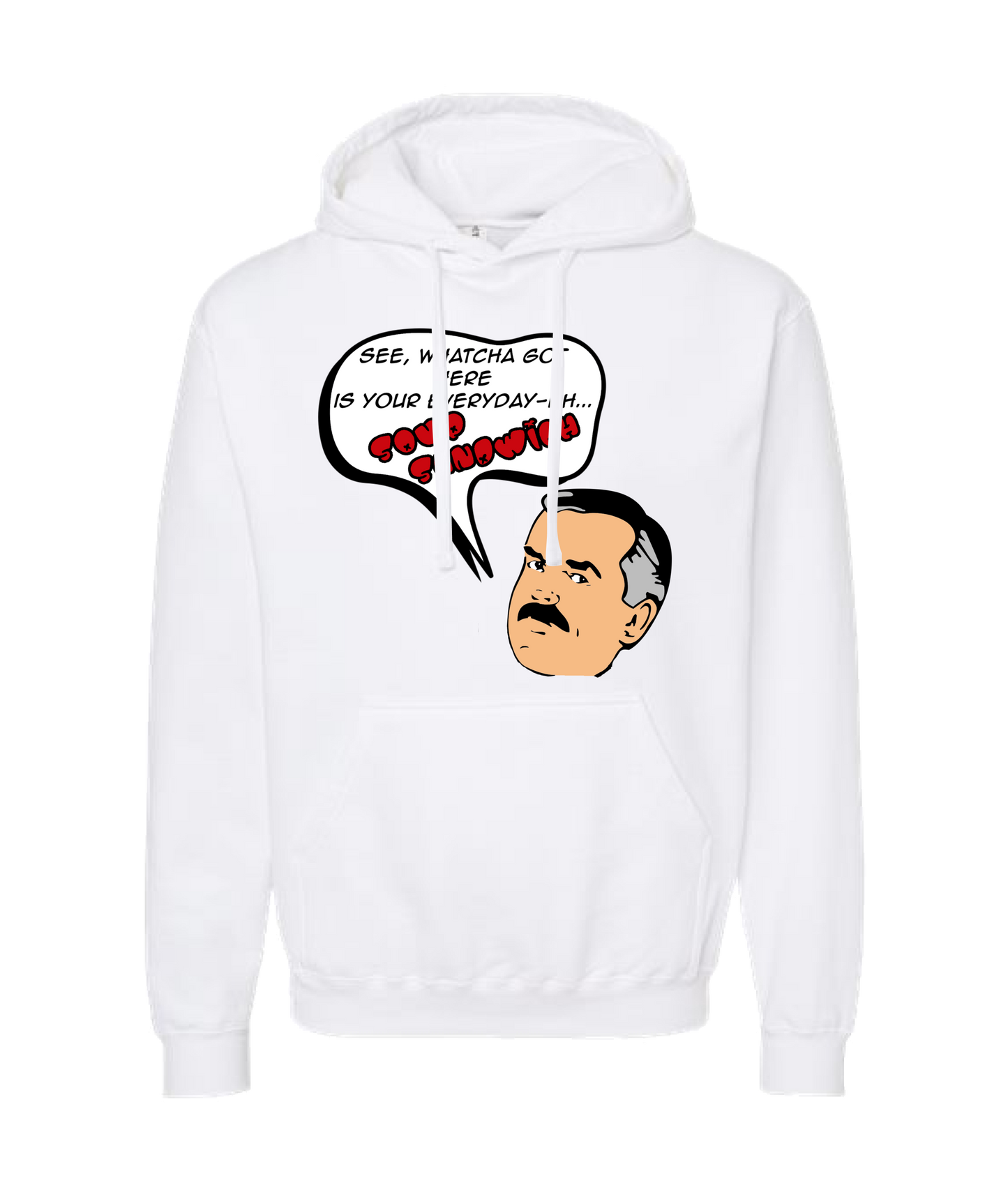 V-CCRTOP - Cliff Sandwich - White Hoodie