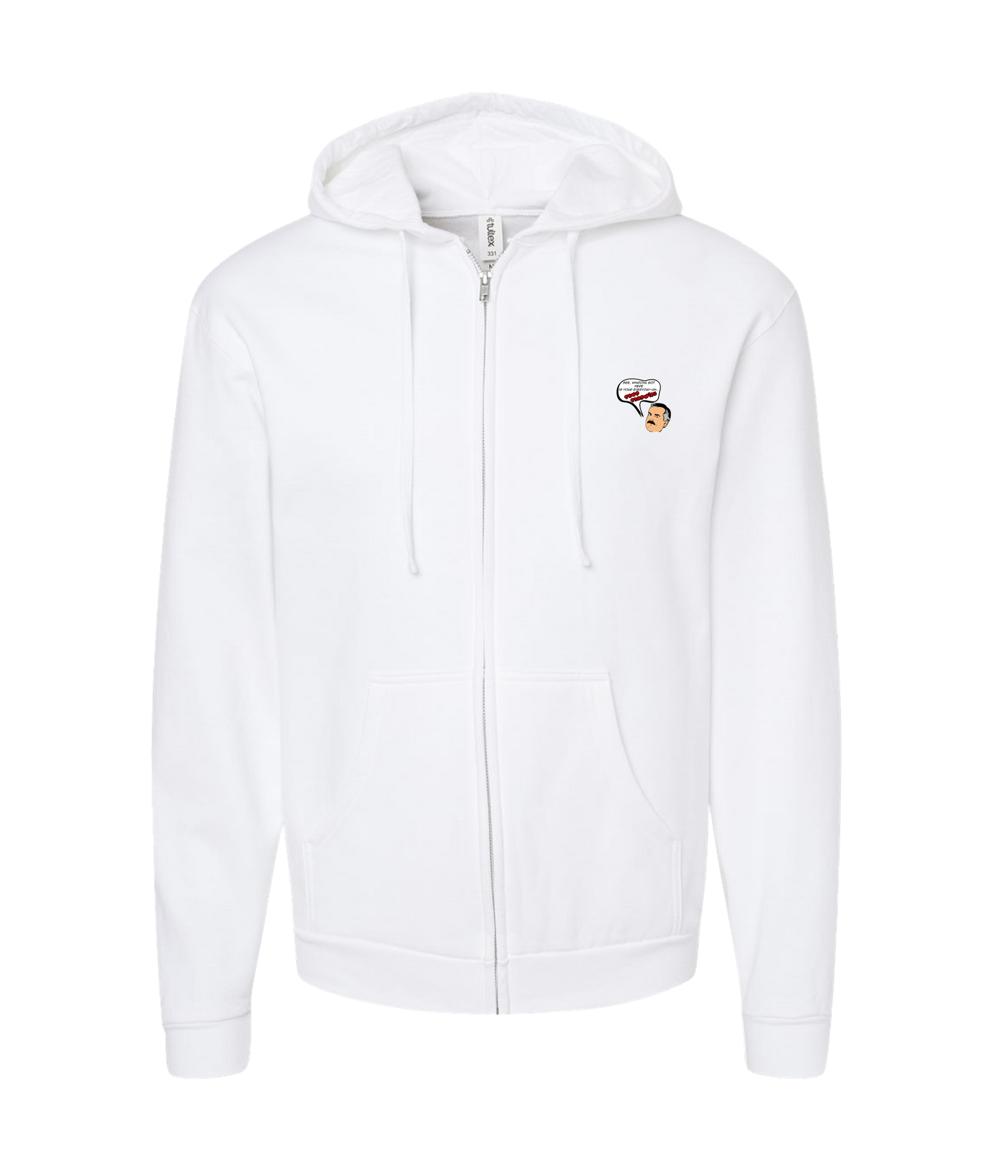 V-CCRTOP - Cliff Sandwich - White Zip Up Hoodie