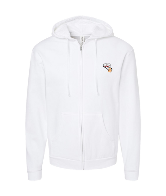 V-CCRTOP - Cliff Sandwich - White Zip Up Hoodie