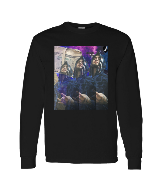 V-CDS - DESIGN 1 - Black Long Sleeve T