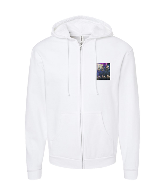 V-CDS - DESIGN 1 - White Zip Up Hoodie