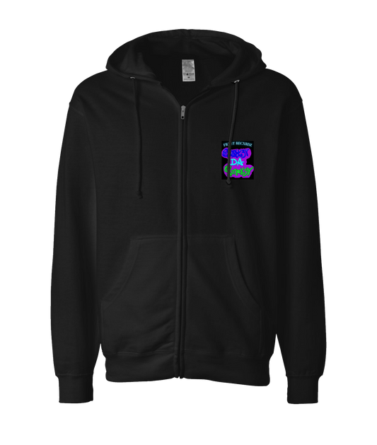 V-CDS - DESIGN 2 - Black Zip Up Hoodie