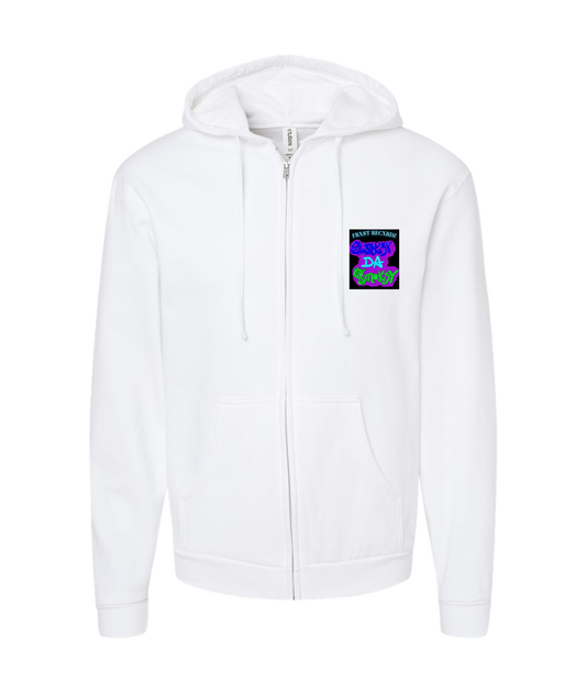 V-CDS - DESIGN 2 - White Zip Up Hoodie