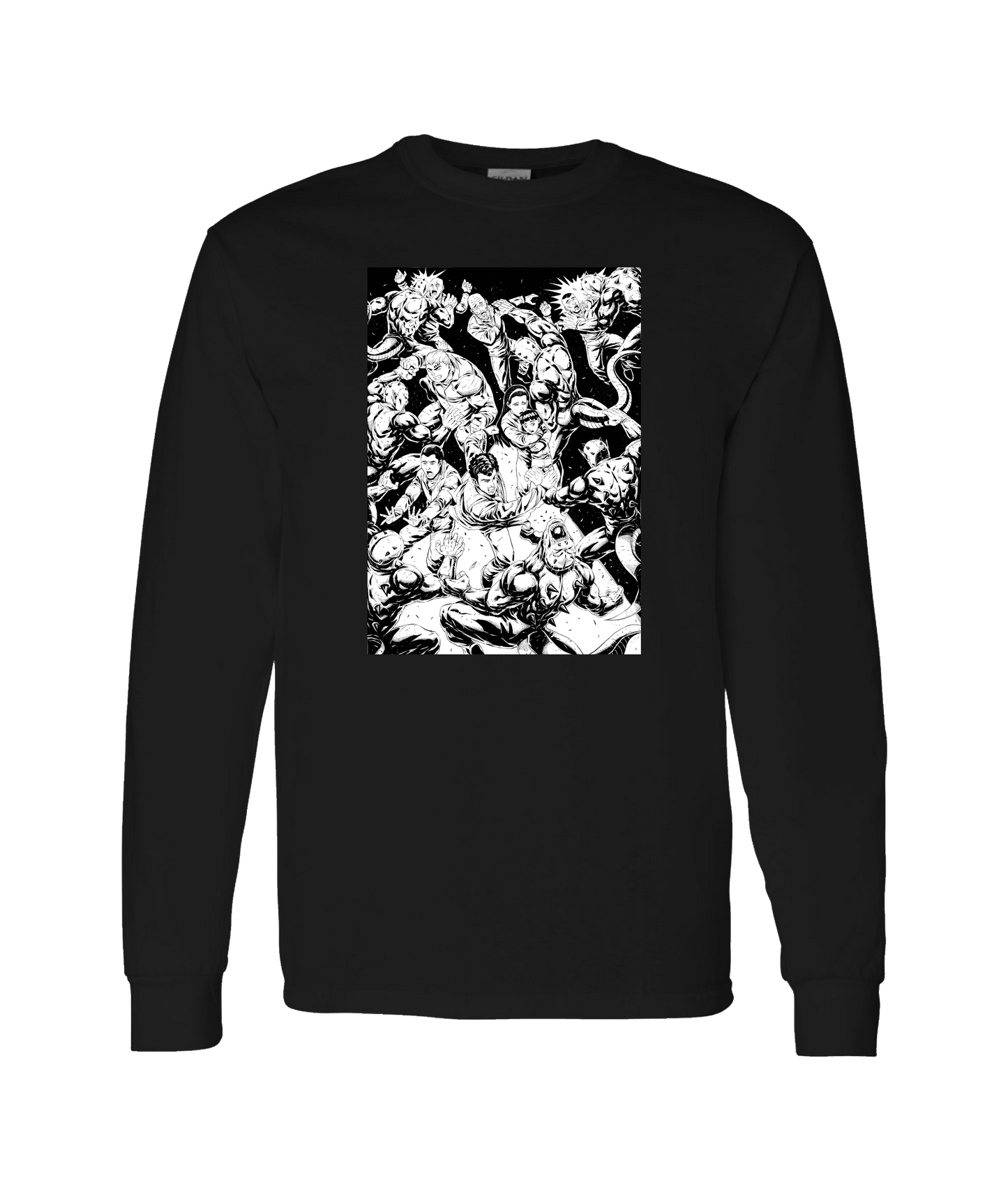 V-CHETOP - THE BIG FIGHT - Black Long Sleeve T
