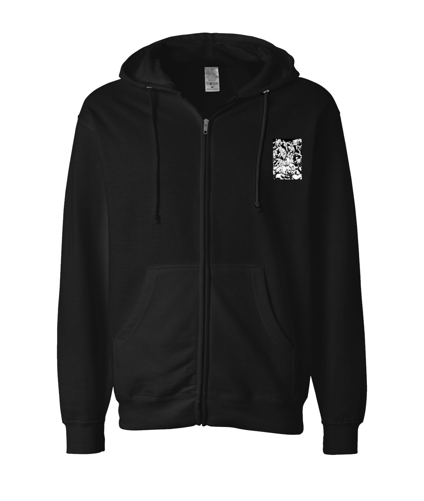 V-CHETOP - THE BIG FIGHT - Black Zip Up Hoodie