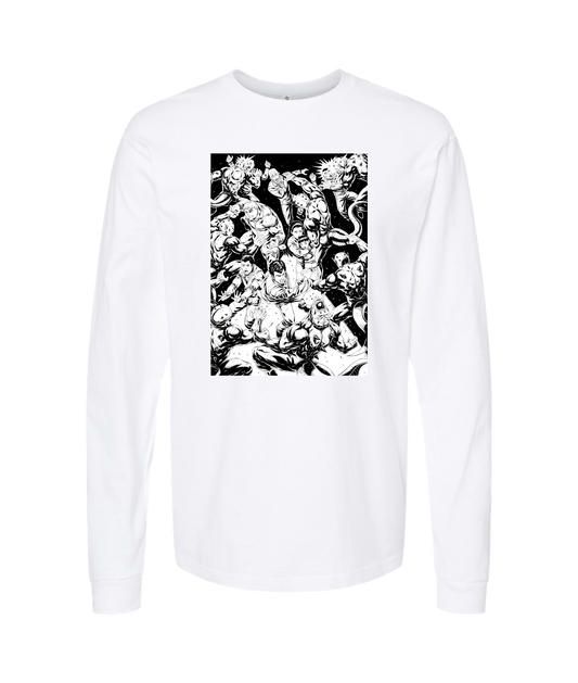 V-CHETOP - THE BIG FIGHT - White Long Sleeve T