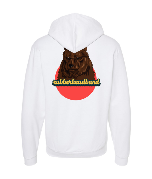 V-CHTOP - Bear - White Zip Up Hoodie