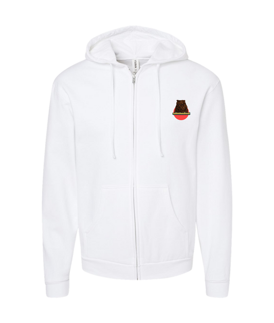 V-CHTOP - Bear - White Zip Up Hoodie