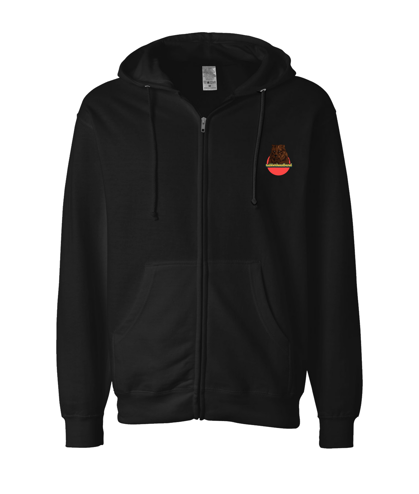 V-CHTOP - Bear - Black Zip Up Hoodie