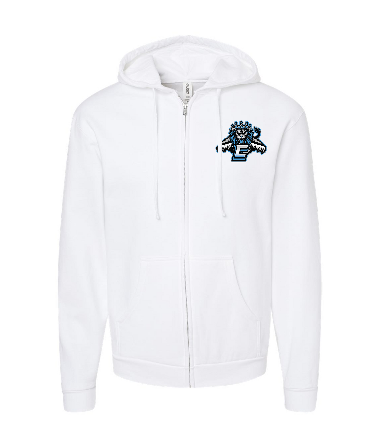 V-CKCTOP - The Dark Collection - White Zip Up Hoodie