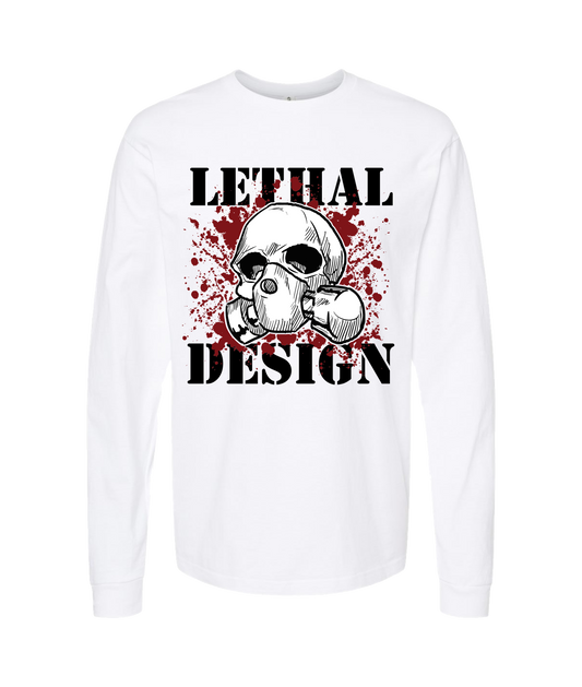 V-CMSTOP - LETHAL DESIGN - White Long Sleeve T