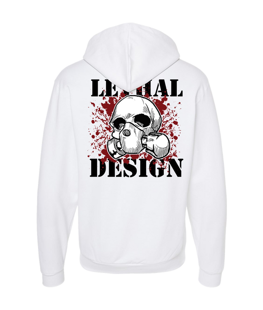 V-CMSTOP - LETHAL DESIGN - White Zip Up Hoodie