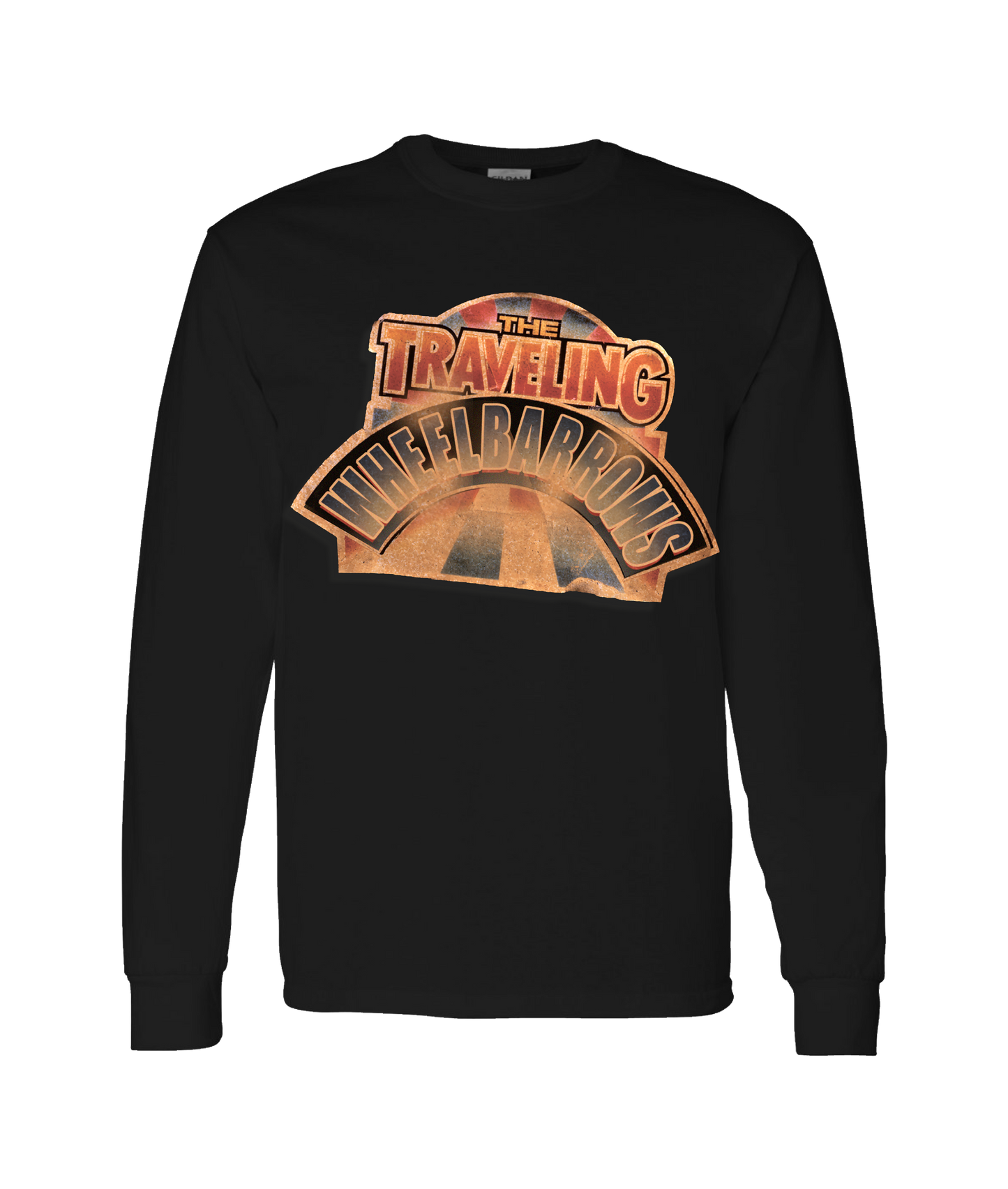 V-CMSTOP - TRAVELING WHEELBARROWS - Black Long Sleeve T