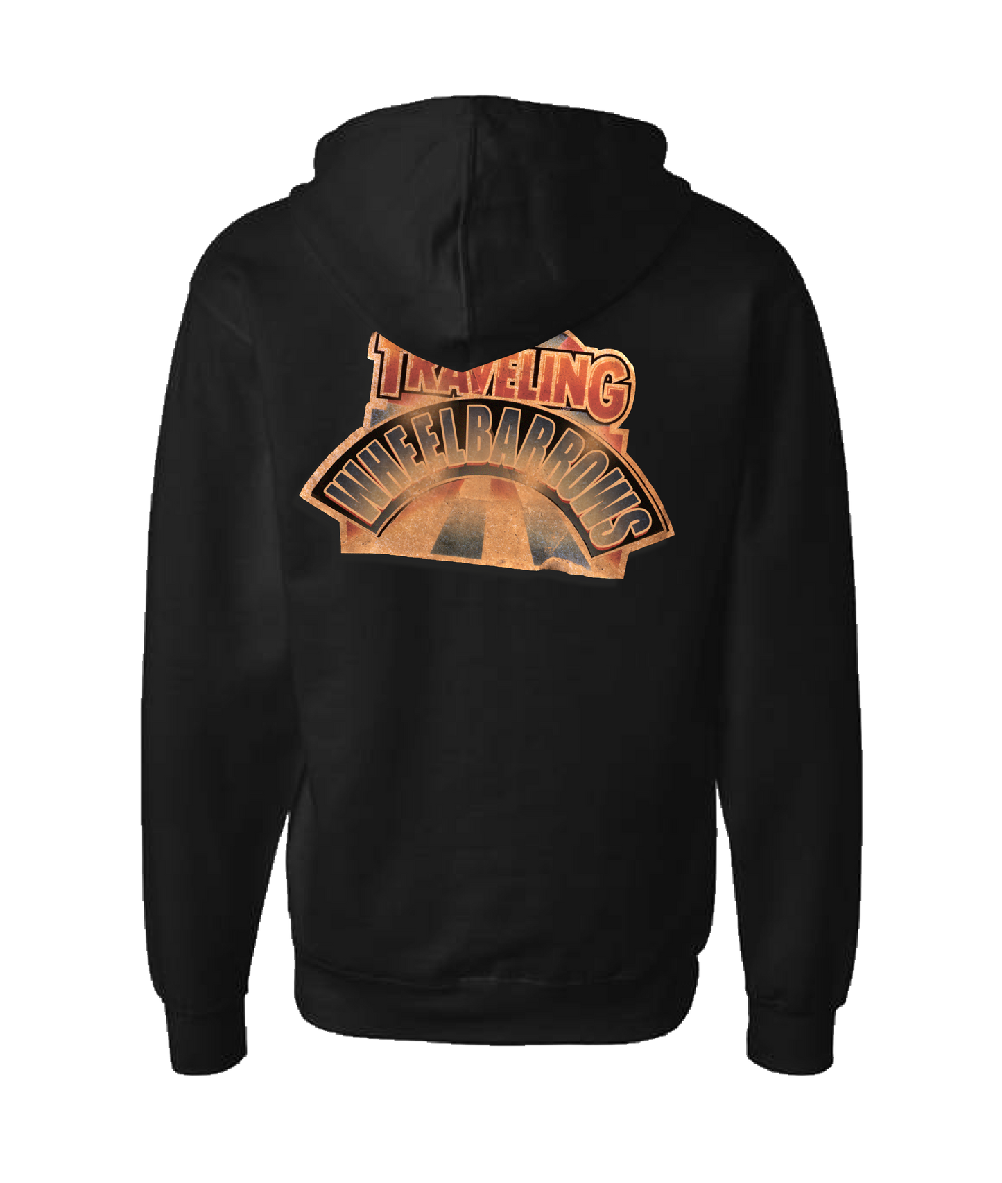 V-CMSTOP - TRAVELING WHEELBARROWS - Black Zip Up Hoodie
