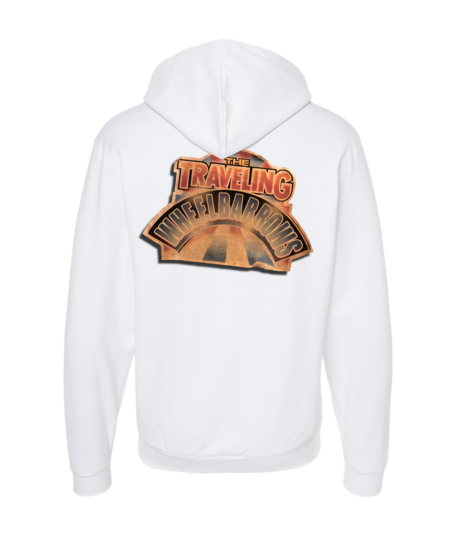 V-CMSTOP - TRAVELING WHEELBARROWS - White Zip Up Hoodie