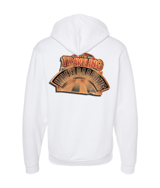 V-CMSTOP - TRAVELING WHEELBARROWS - White Zip Up Hoodie