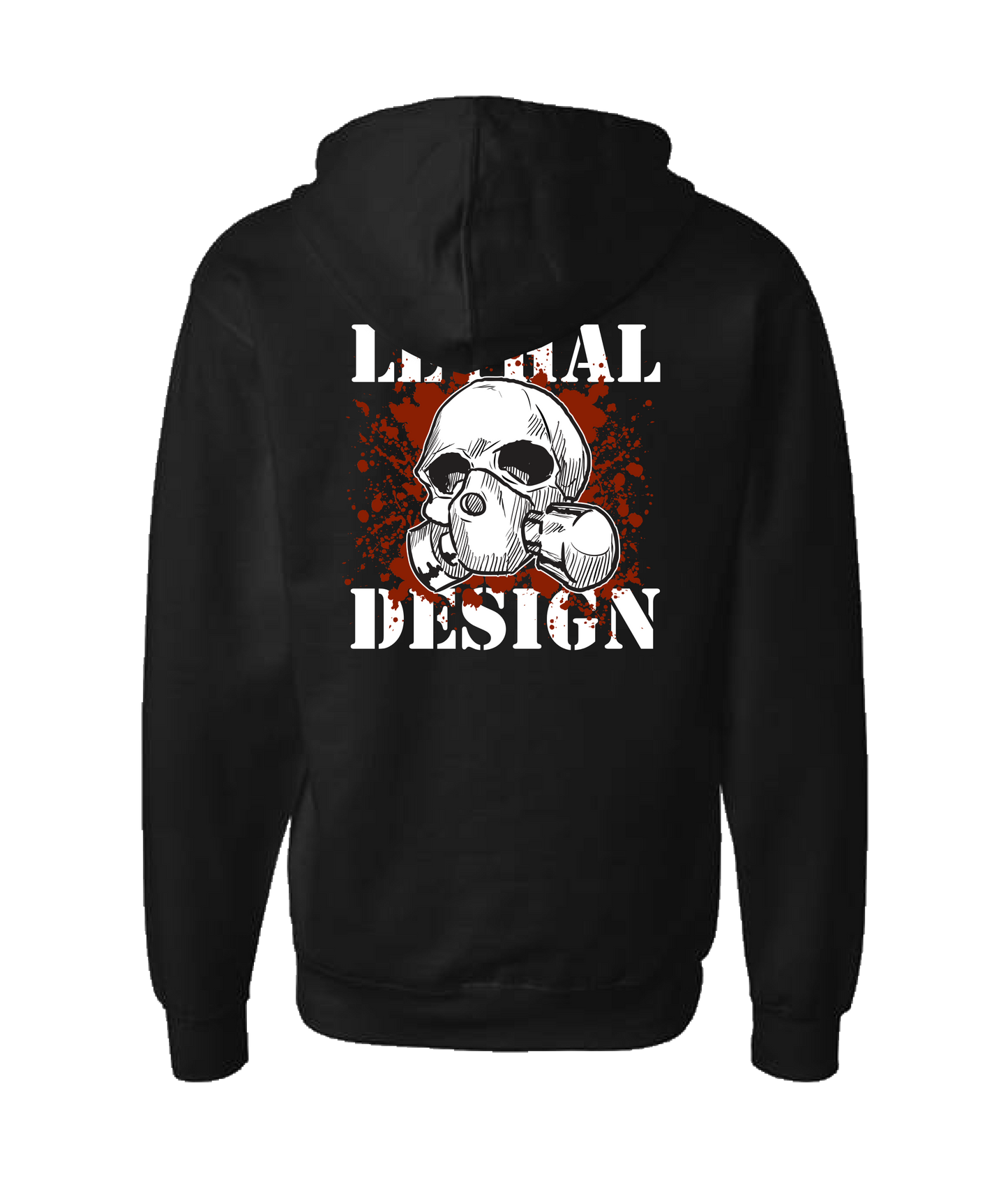 Creative Matters Studio - LETHAL DESIGN - Black Zip Up Hoodie