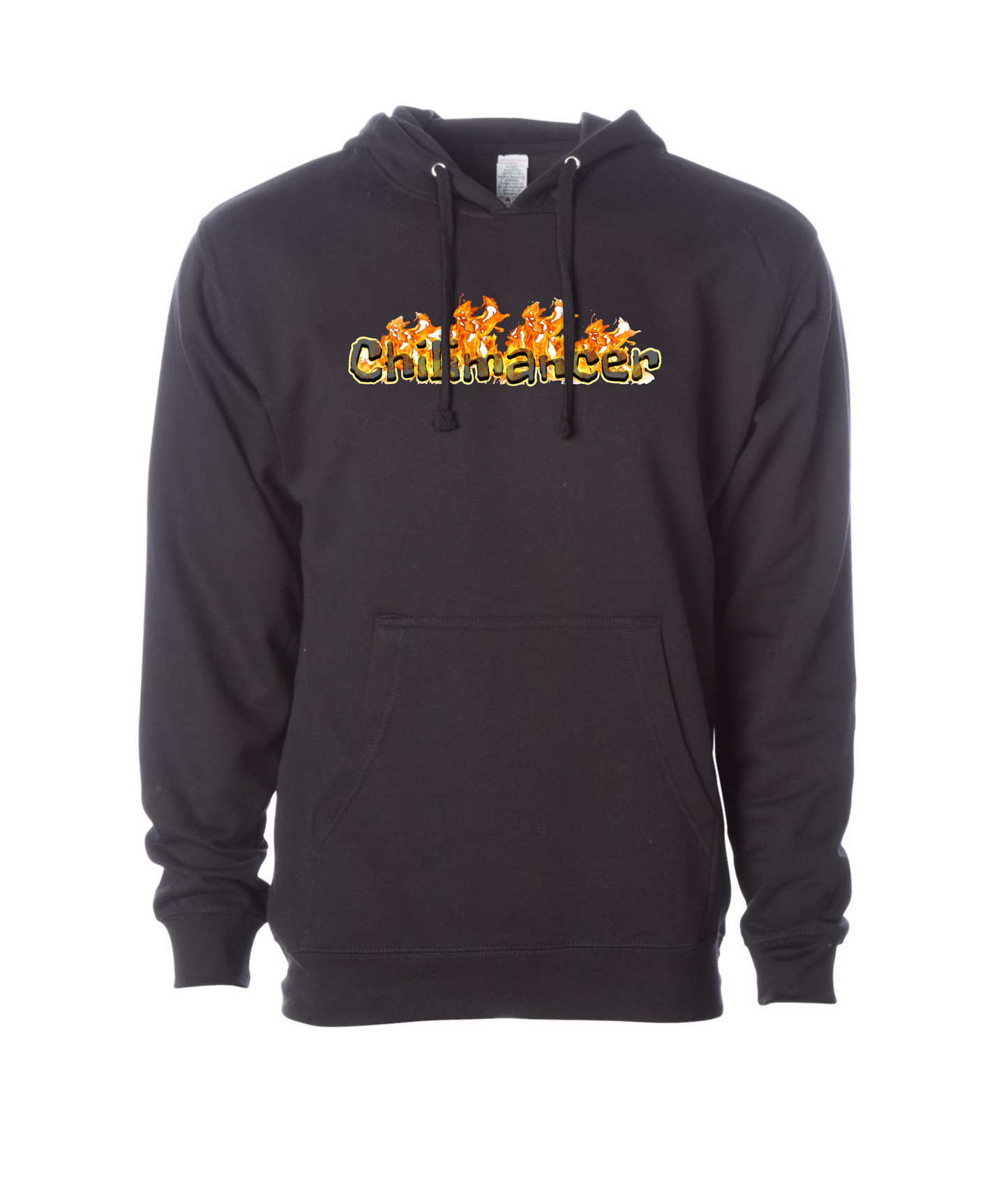 Chilimancer - Logo on Fire - Black Hoodie