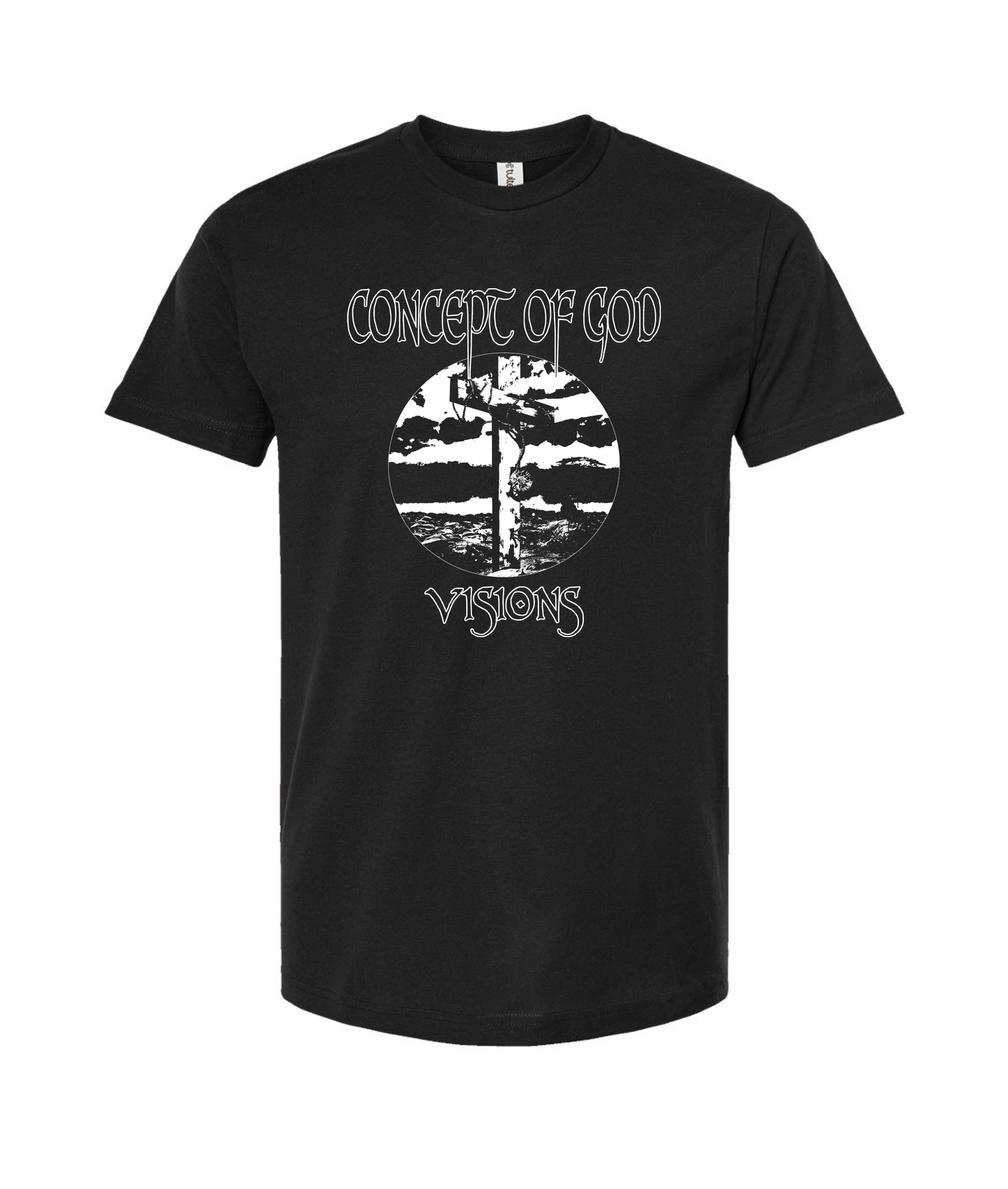 Concept of God - B&W Logo - Black T-Shirt