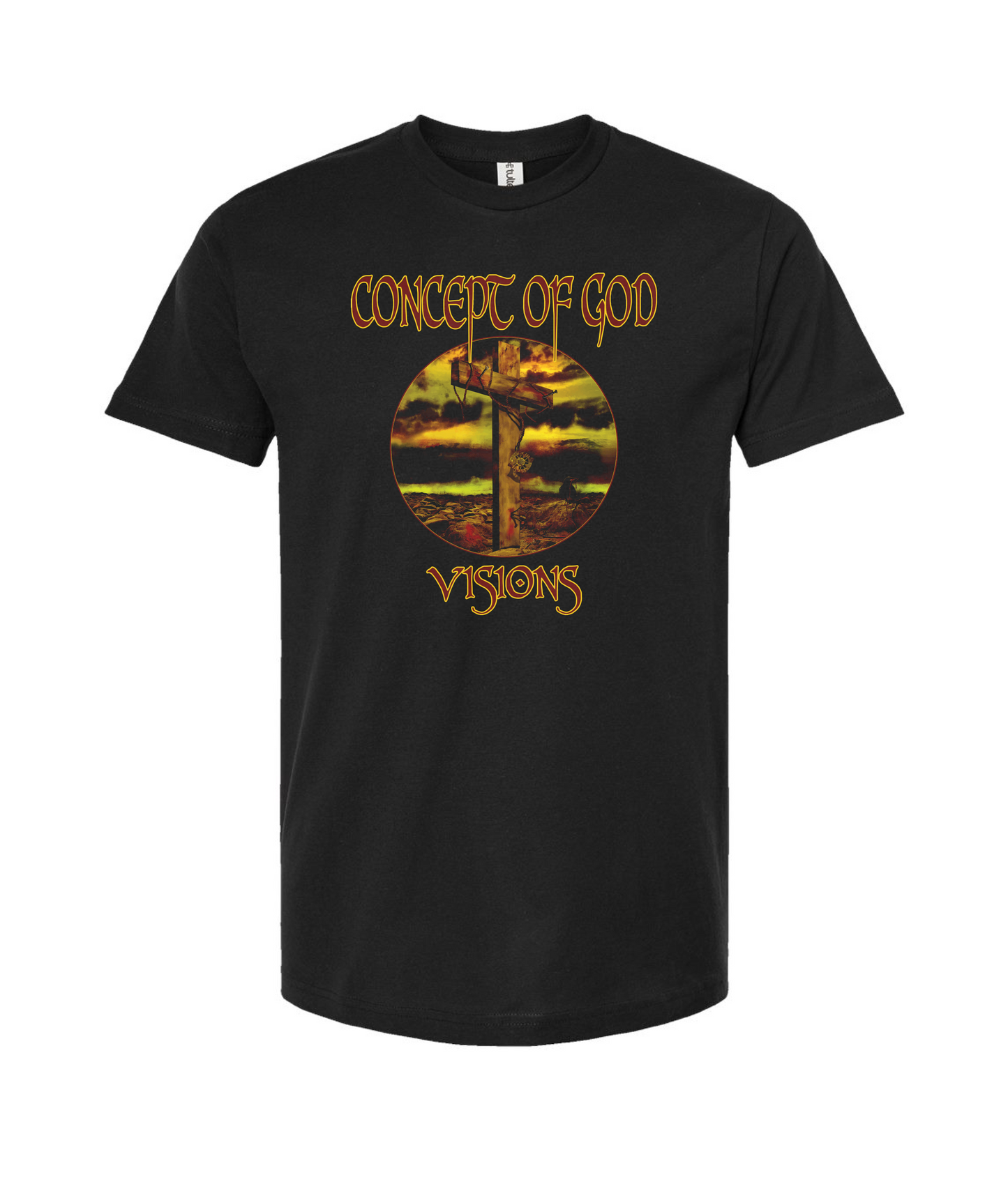 Concept of God - Color Logo - Black T Shirt
