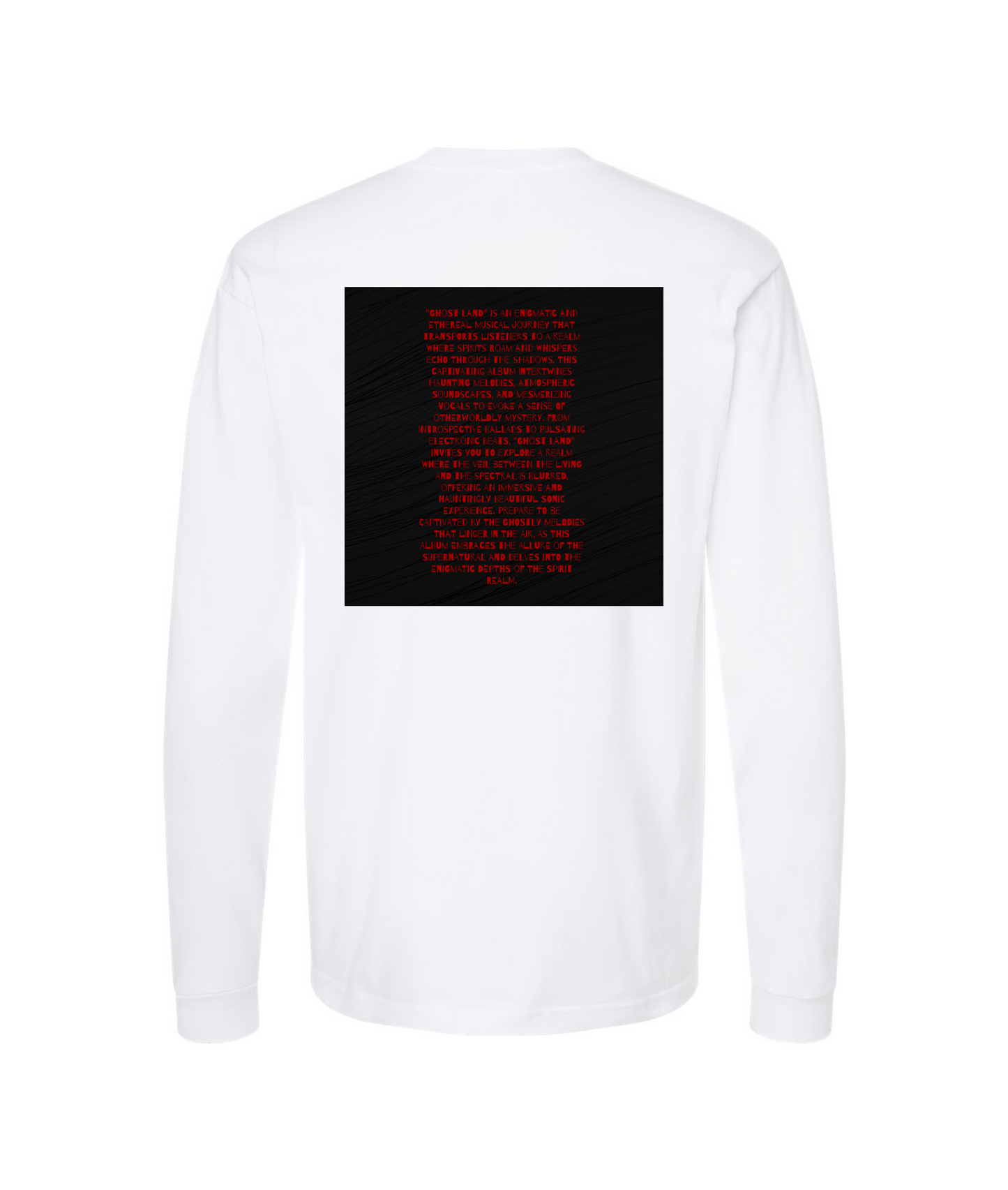 V-CON3TOP - Ghostland - White Long Sleeve T
