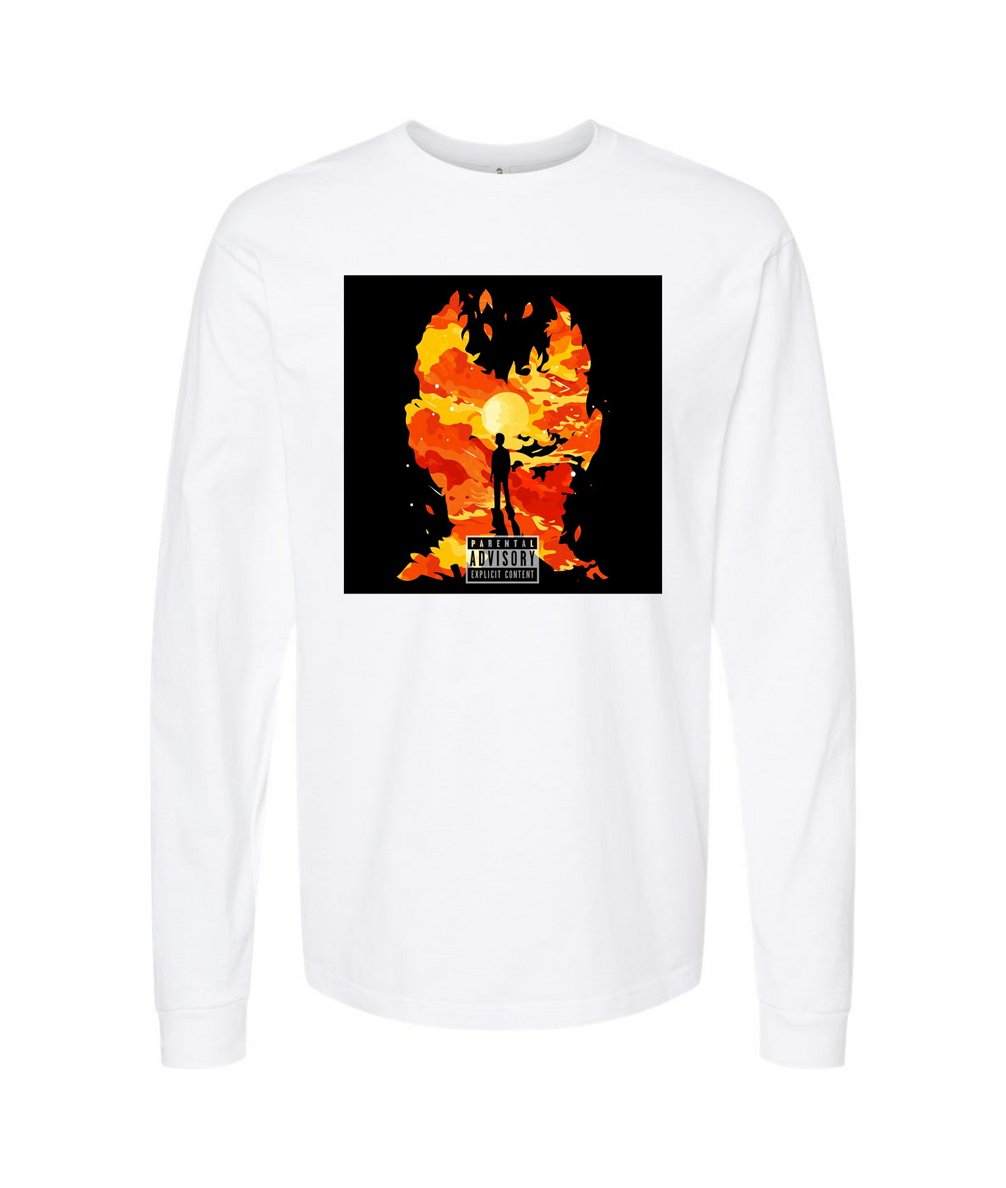 V-CON3TOP - Ghostland - White Long Sleeve T