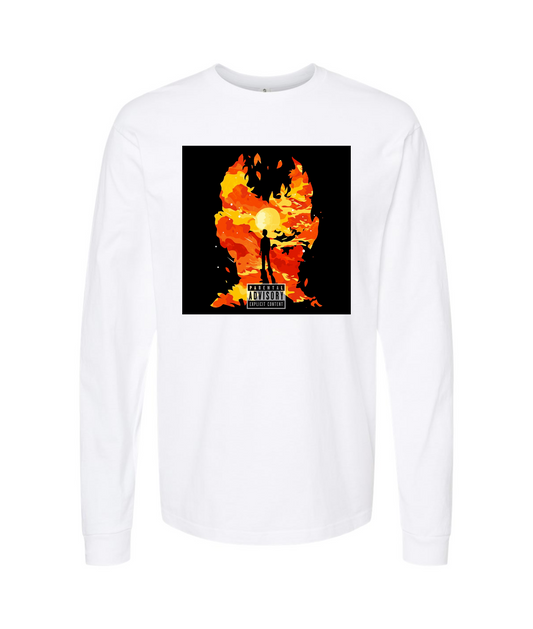 V-CON3TOP - Ghostland - White Long Sleeve T