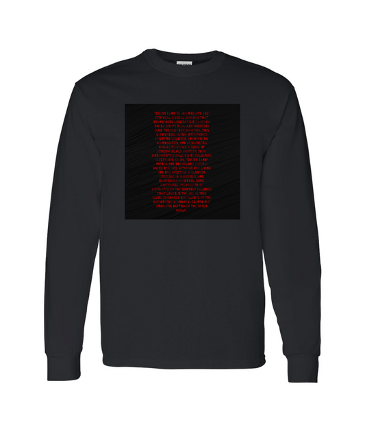 V-CON3TOP - Quote - Black Long Sleeve T