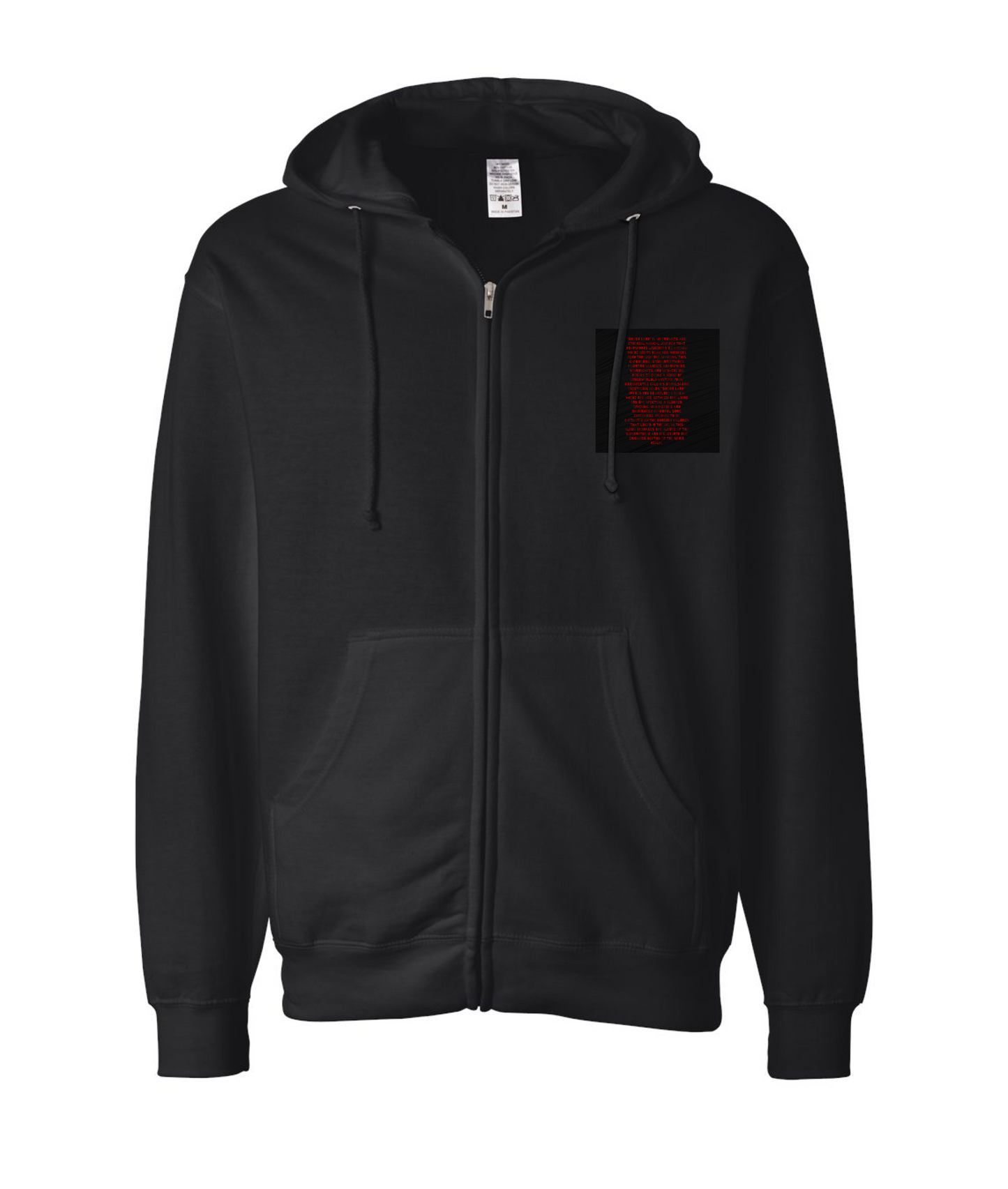V-CON3TOP - Quote - Black Zip Up Hoodie