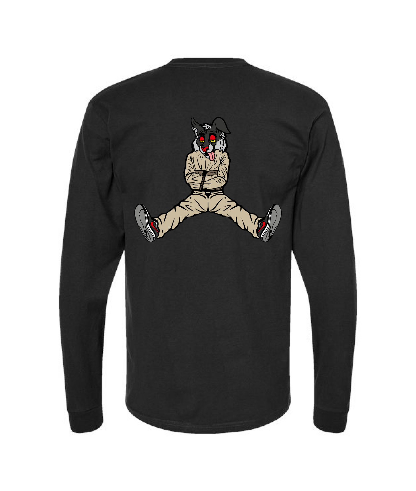 CrazyTrainApparel - STRAITJACKET - Black Long Sleeve T