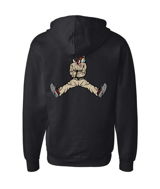 V-CTATOP - STRAITJACKET - Black Zip Up Hoodie