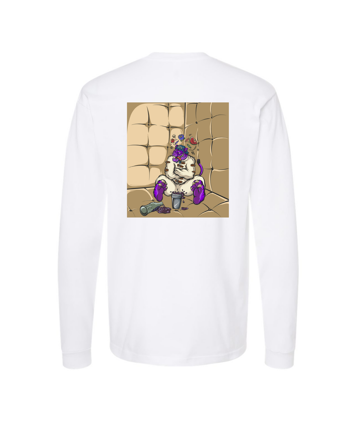 CrazyTrainApparel - CODEINE CRAZY - White Long Sleeve T