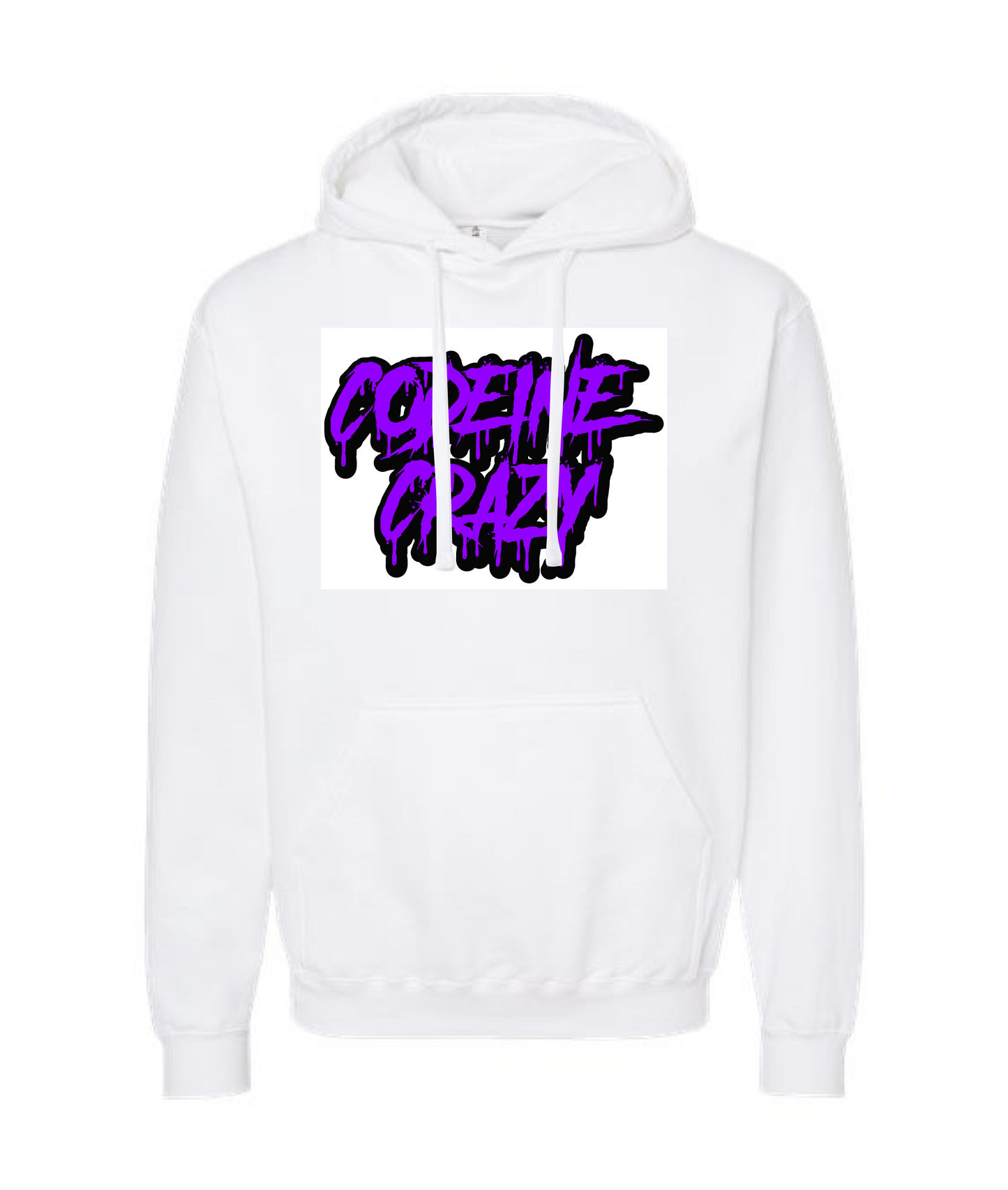 CrazyTrainApparel - CODEINE CRAZY - White Hoodie