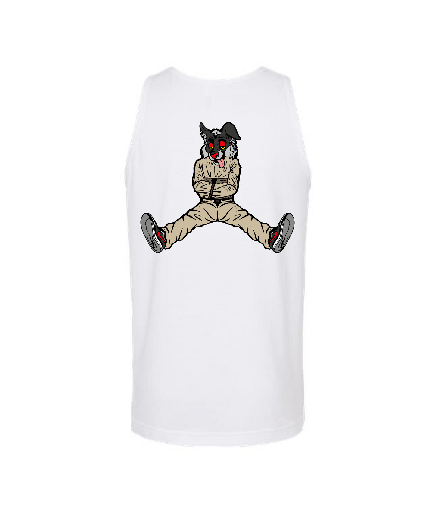 CrazyTrainApparel - STRAITJACKET - White Tank Top