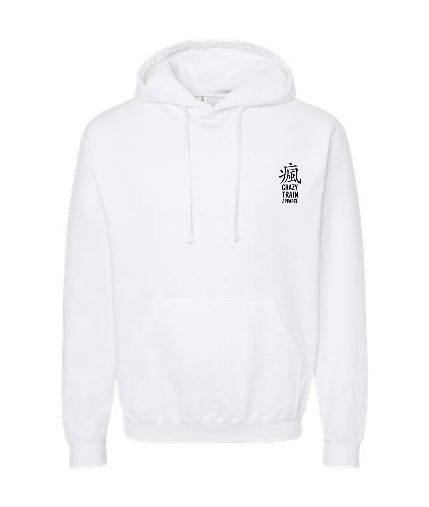 CrazyTrainApparel - STRAITJACKET - White Hoodie