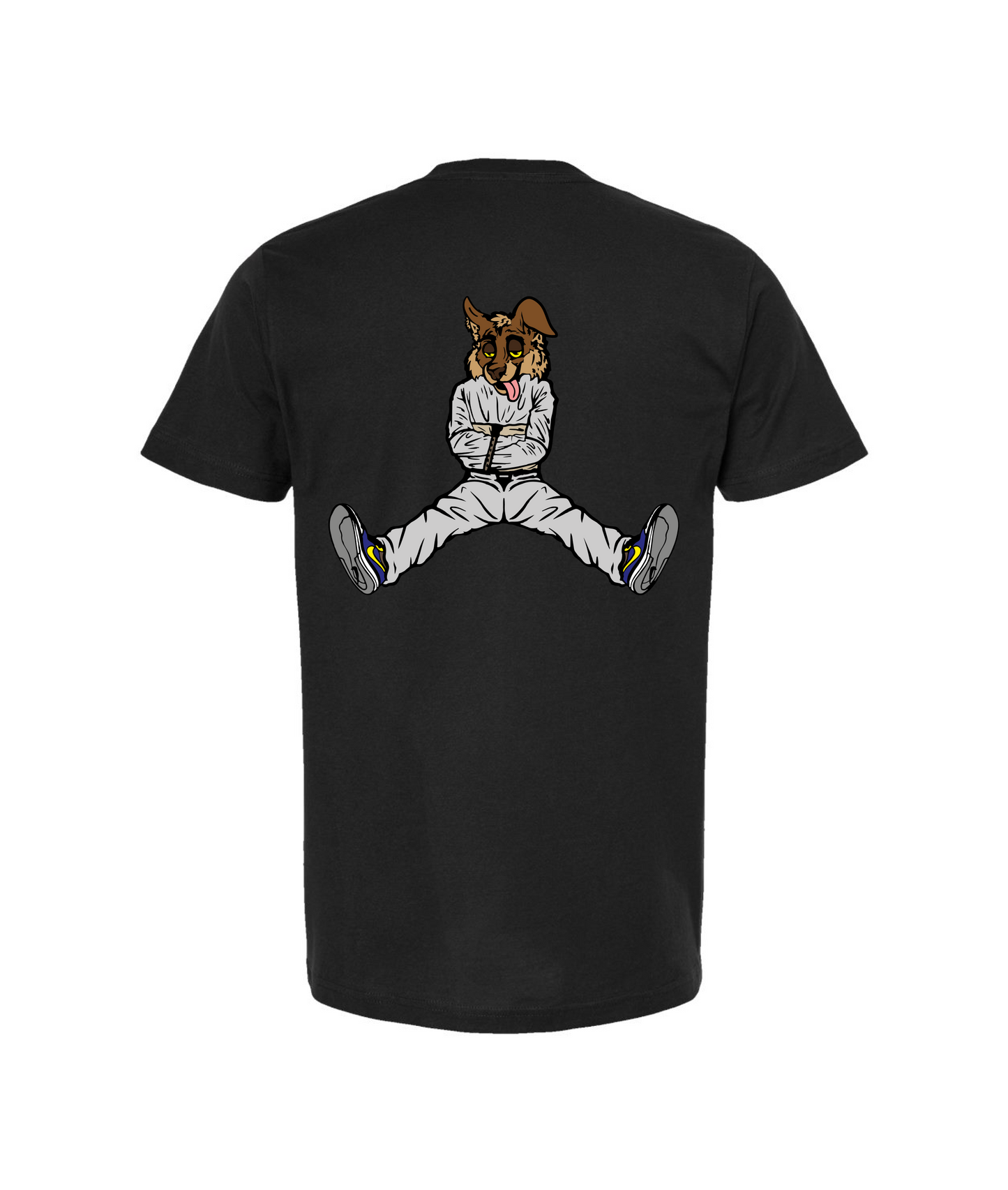 V-CTATOP - STRAITJACKET - BROWN WOLF - Black T-Shirt