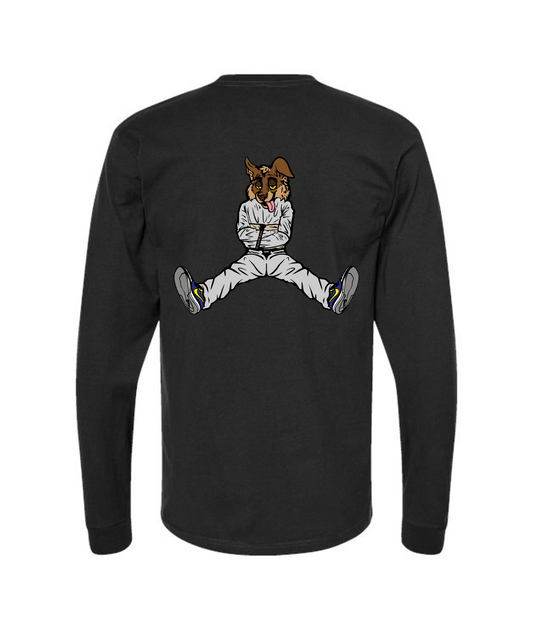 V-CTATOP - STRAITJACKET - BROWN WOLF - Black Long Sleeve T