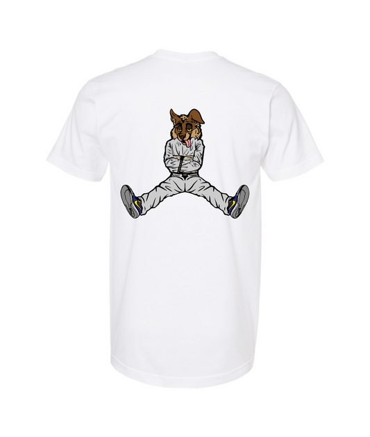 V-CTATOP - STRAITJACKET - BROWN WOLF - White T-Shirt