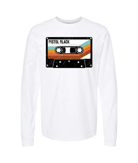 Pistol Black - Another Spin - White Long Sleeve T