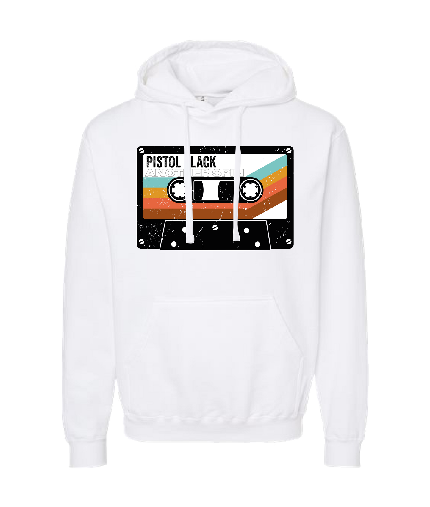 Pistol Black - Another Spin - White Hoodie