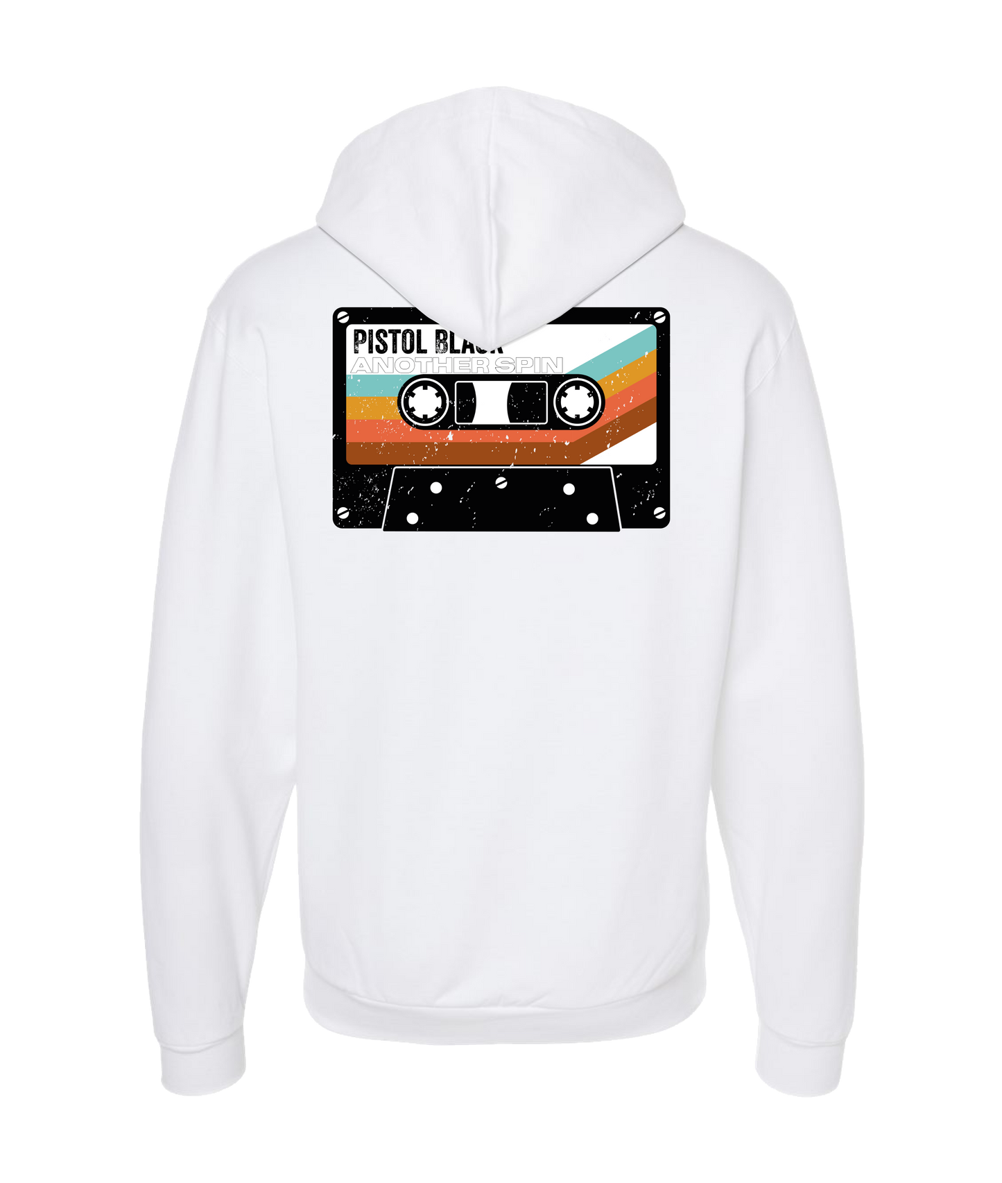 Pistol Black - Another Spin - White Zip Up Hoodie