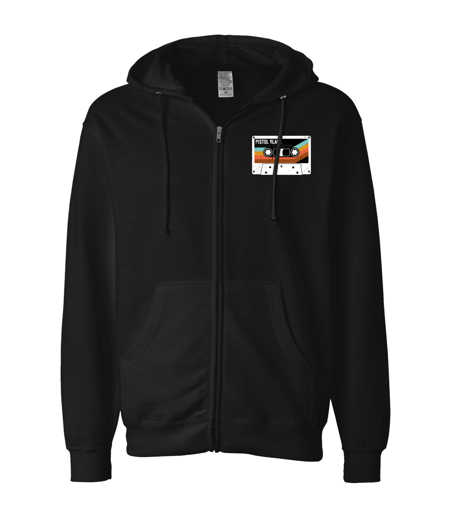 Pistol Black - Another Spin - Black Zip Up Hoodie